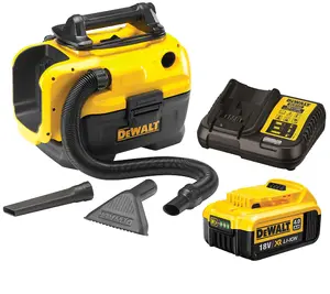 DeWalt DCV584L Flexvolt XR 14.4V 18v Wet Dry Cordless Corded Vacuum +4ah Battery