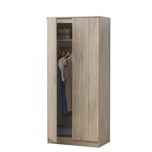 2 Door Double Wardrobe In Sonoma Oak