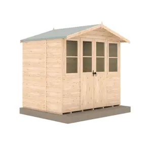 Shire Haddon 7x5ft Summerhouse with 12mm T&G Cladding and double doors