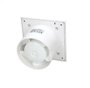 Silent Bathroom Extractor Fan 100mm with Timer & Low Noise Vent