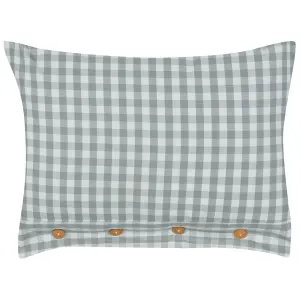 Throw Cushion TALYA 40 x 60 cm Checked Mint Green