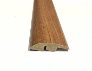 Laminate Wood Flooring MDF Ramp Edge Threshold Trim 2.4m Length Strip - Chicago Oak