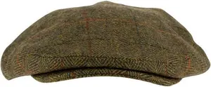 Jack Pyke Wool Blend Tweed Flat Cap, Tweed Brown / Large