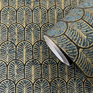 Lustre Collection Geo Arch Wallpaper Roll