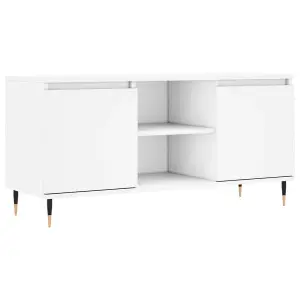 Berkfield TV Cabinet White 104x35x50 cm Engineered Wood