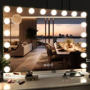 Vanity Mirror with Lights, 80cm x 60cm