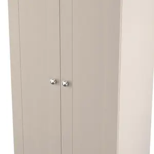 Sussex Ready assembled Traditional Beige & oak Tall Double Wardrobe (H)1970mm (W)770mm (D)530mm