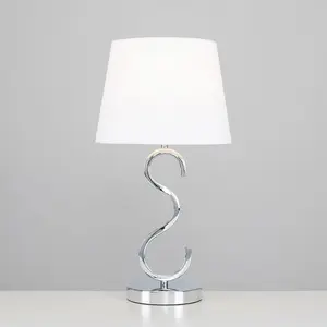 Champagne 48.5cm Table Lamp White / No