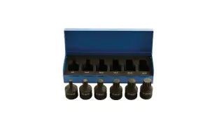 Laser Tools 4939 6pc Impact Spline Socket Bit Set 1/2"D