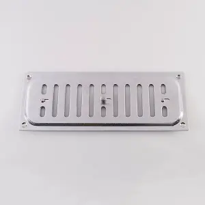 Carlisle Brass Satin Stainless Steel / Satin Chrome Hit and Miss Vent (HM4SSSC)