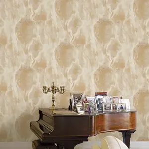 Galerie Opulence Gold Marble Texture Embossed Wallpaper