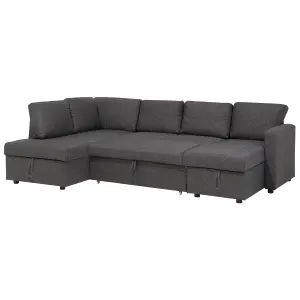 U-Shaped Sofa KARRABO Dark Grey