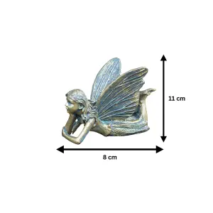 Laying Bronze Effect Fairy Ornament