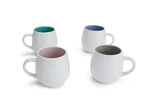 Set of 4 Speckled Large Hug Mugs