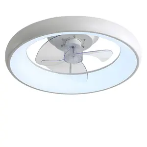 Calirae Ceiling Fan with LED Lights White