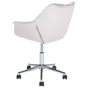 Desk Chair Velvet Grey LABELLE