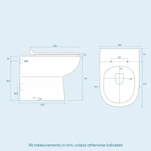 Nes Home Grey LH Basin Vanity Unit WC Back To Wall Toilet Manifold