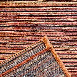 Red Striped Outdoor Rug, Striped Stain-Resistant Rug For Patio, Deck, Garden, 5mm Modern Outdoor Rug-160cm X 230cm