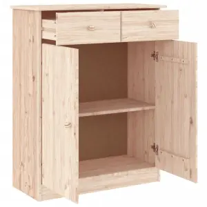 Berkfield Shoe Cabinet ALTA 77x35x96 cm Solid Wood Pine