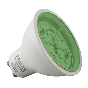 Prolite 7w GU10 Green Dimmable LED Bulb