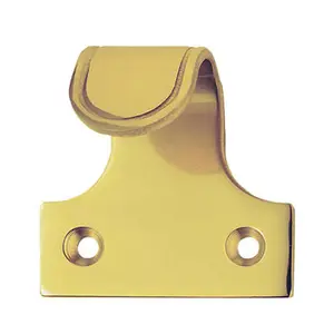 Sash Window Lift Handle 53 x 52mm 33mm Fixing Centres Polished Brass