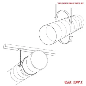 Split Ring - 125mm - For mounting spiral ducting lengths