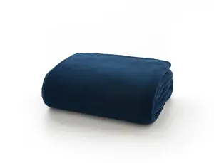 SuperSoft Warm Snuggle Throw 140x180cm Navy