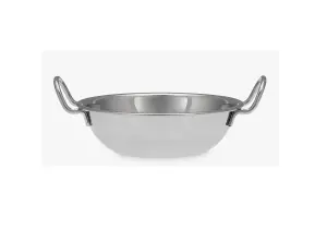 4x Small Balti Dish Stainless Steel Curry Serving Bowl Oven Dish 13cm