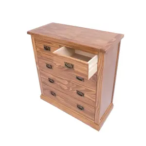 Tirolo 5 Drawer Chest of Drawers Bras Drop Handle