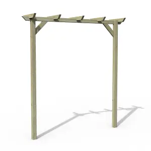 Forest Garden Hanbury flat top European softwood Arch (H) 213.5cm x (W) 209cm