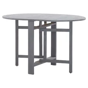 Berkfield Garden Table Grey 120x70x74 cm Solid Acacia Wood