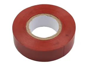 Faithfull Brown PVC Electrical Tape 19mm x 20m - Reliable for Home and Professional Use