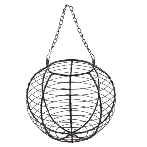 Ball Steel Nut Bird Feeder - Grey