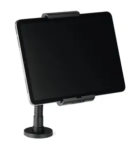 Durable TOUGH Locking Goose Neck Tablet Holder Wall/Table Mount  - Black