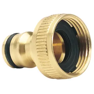 Draper Brass Garden Hose Tap Connector, 3/4" 36198