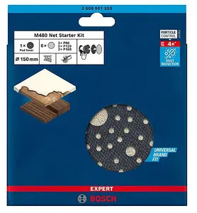 BOSCH 7-Piece Sanding Net Starter Kit (To Fit: Bosch GEX 40-150 Sander)