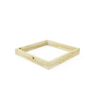 OutdoorGardens Stackable Wooden Square Planter - 1000mm