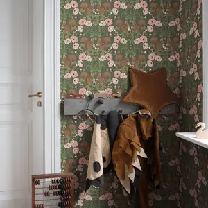 Galerie Apelviken 2 Green Floral Woodland Smooth Wallpaper