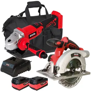 Excel 18V Cordless Twin Pack with 2 x 5.0Ah Batteries & Charger in Bag EXL5111