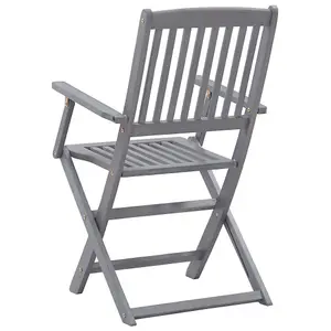 Berkfield Folding Outdoor Chairs 6 pcs Solid Acacia Wood