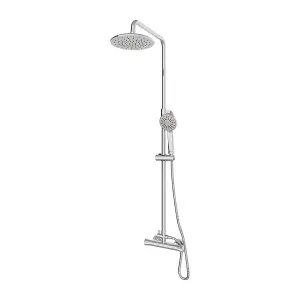 Gainsborough GDRE Round Dual Outlet Thermostatic Bar Mixer Shower Chrome Riser