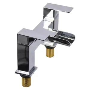 SunDaze Bathroom Bath Filler Mixer Tap Square Tub Lever Faucet Chrome