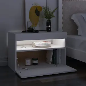 Berkfield TV Cabinets with LED Lights 2 pcs White 60x35x40 cm