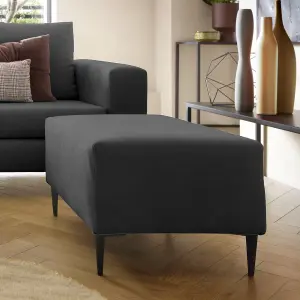 Capri Reversible Corner Sofa in Black