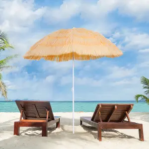 Garden Patio Hawaii Beach Sun Umbrella Sunshade Outdoor Folding Tilting Parasol