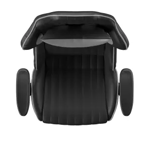 Senna Office Chair with Wheels in Black / Grey