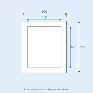 Nes Home Lawerence 500 x 700 Double Layer Mirror