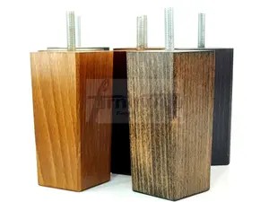 4x REPLACEMENT FURNITURE LEGS SOLID WOOD 110mm HIGH SOFAS CHAIRS SETTEE CABINETS LEGS M8 TSP2055