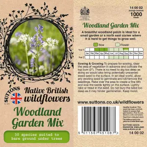 Woodland Garden Mix 1 Seed Packet (1000)