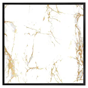 Golden marble (Picutre Frame) / 30x30" / Grey